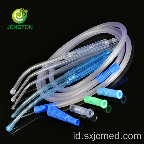 Bahan Habis Pakai Medis Yankauer Suction Set Tubing Sekali Pakai